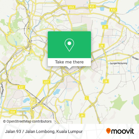 Jalan 93 / Jalan Lombong map