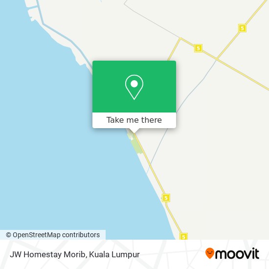 JW Homestay Morib map