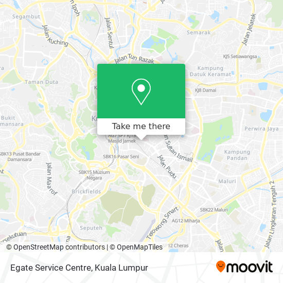 Egate Service Centre map