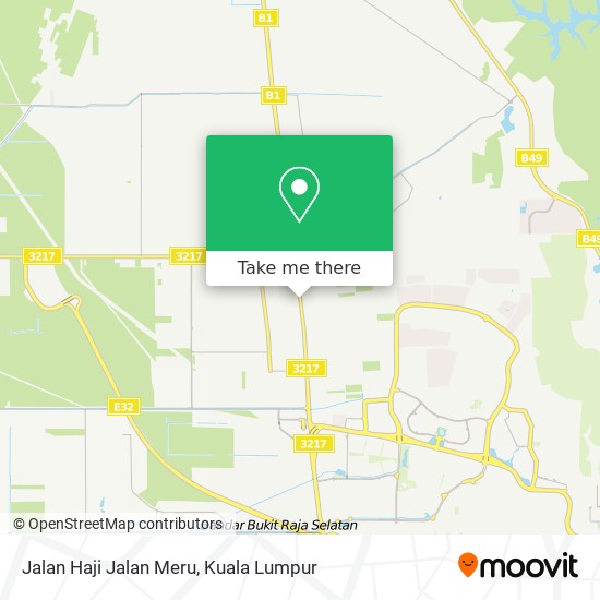 Jalan Haji Jalan Meru map