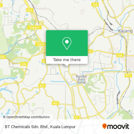 BT Chemicals Sdn. Bhd. map