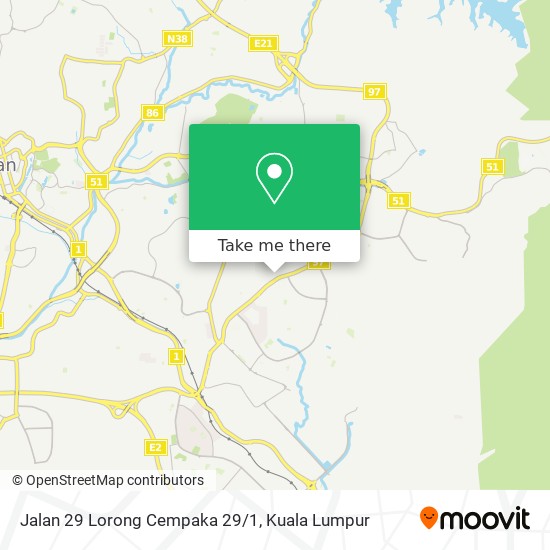 Jalan 29 Lorong Cempaka 29/1 map