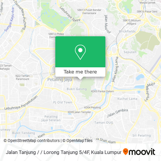 Peta Jalan Tanjung / / Lorong Tanjung 5 / 4F