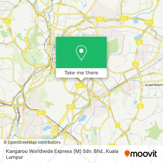 Kangaroo Worldwide Express (M) Sdn. Bhd. map