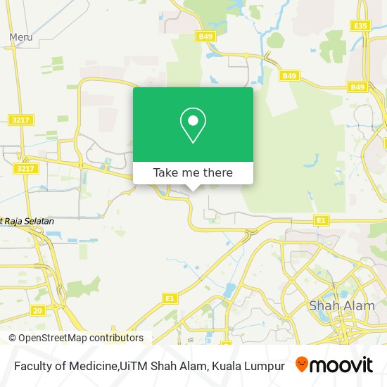 Faculty of Medicine,UiTM Shah Alam map