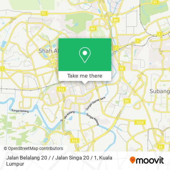 Peta Jalan Belalang 20 / / Jalan Singa 20 / 1