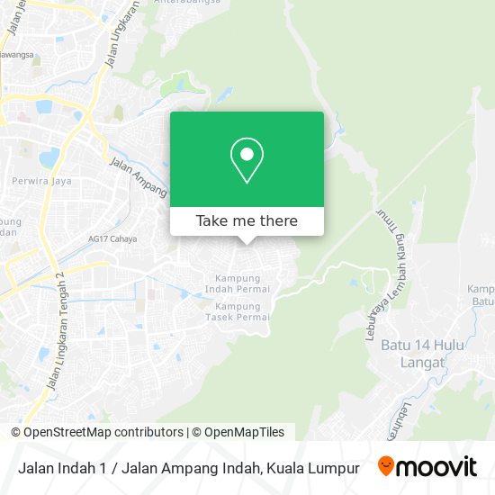 Jalan Indah 1 / Jalan Ampang Indah map