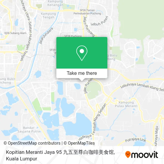 Kopitian Meranti Jaya 95 九五至尊白咖啡美食馆 map