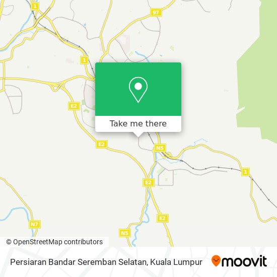 如何坐公交或火车去seremban的persiaran Bandar Seremban Selatan