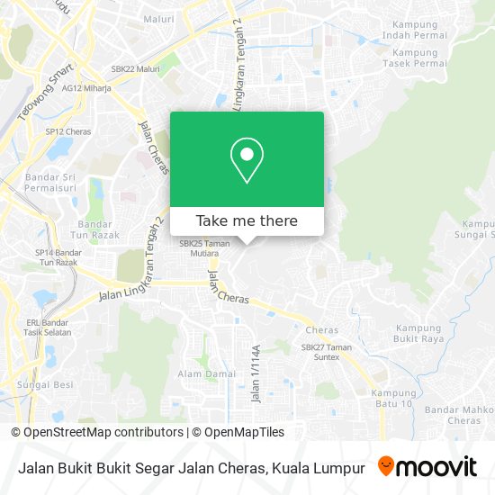 Jalan Bukit Bukit Segar Jalan Cheras map