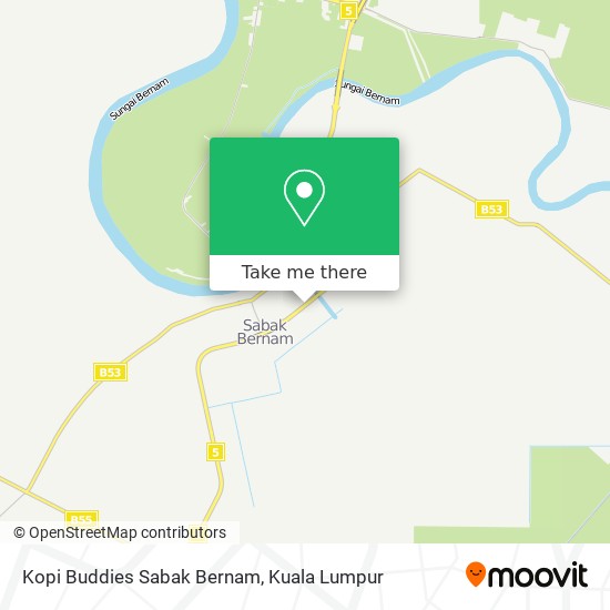 Kopi Buddies Sabak Bernam map