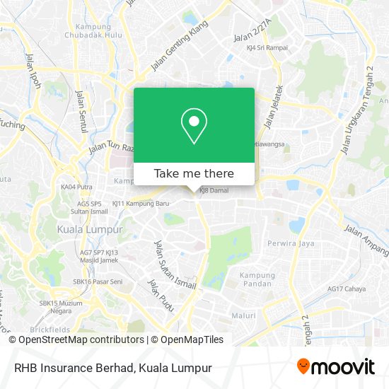 Peta RHB Insurance Berhad