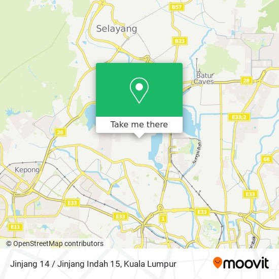 Peta Jinjang 14 / Jinjang Indah 15