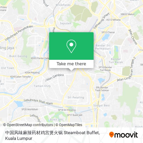 中国风味麻辣药材鸡宫煲火锅 Steamboat Buffet map