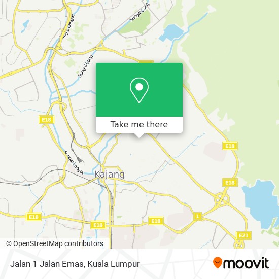 Jalan 1 Jalan Emas map