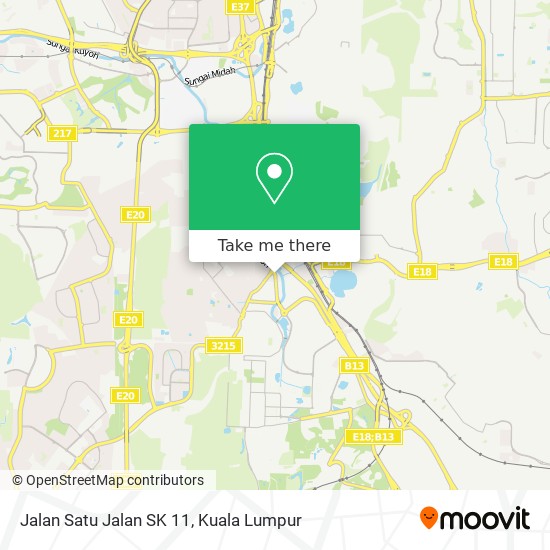 Jalan Satu Jalan SK 11 map