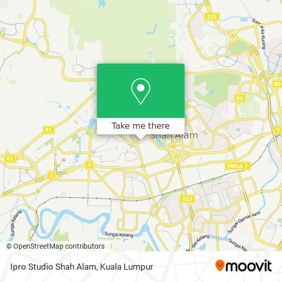 Ipro Studio Shah Alam map