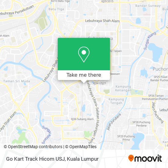 Go Kart Track Hicom USJ map
