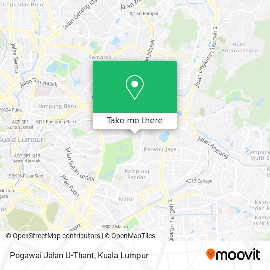 Pegawai Jalan U-Thant map