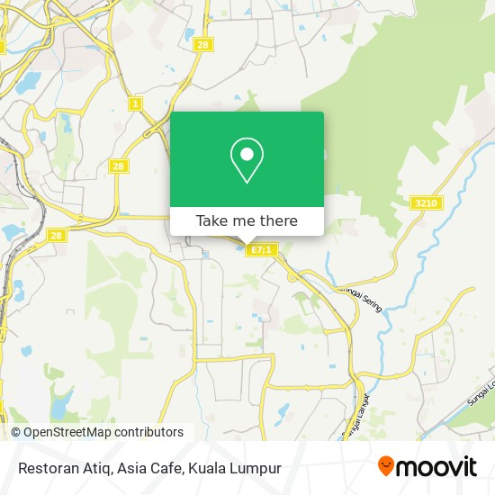 Restoran Atiq, Asia Cafe map