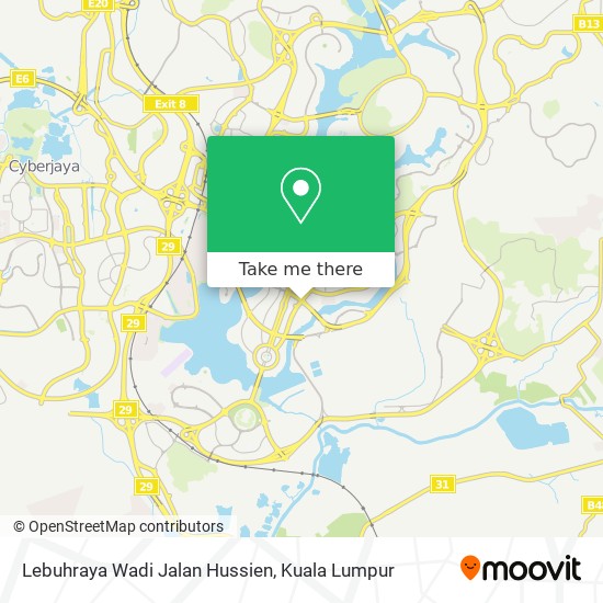 Lebuhraya Wadi Jalan Hussien map