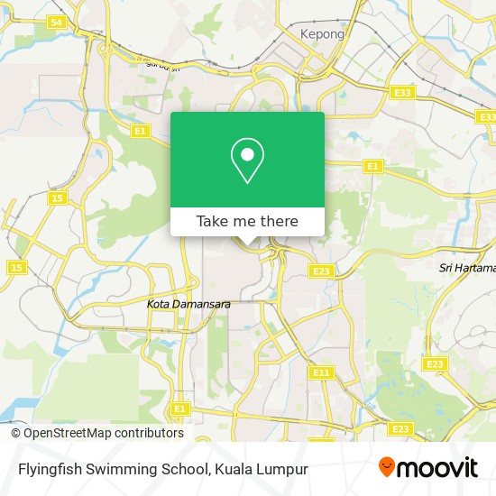 Flyingfish Swimming School map