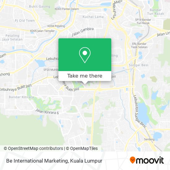 Be International Marketing map