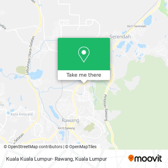 Peta Kuala Kuala Lumpur- Rawang