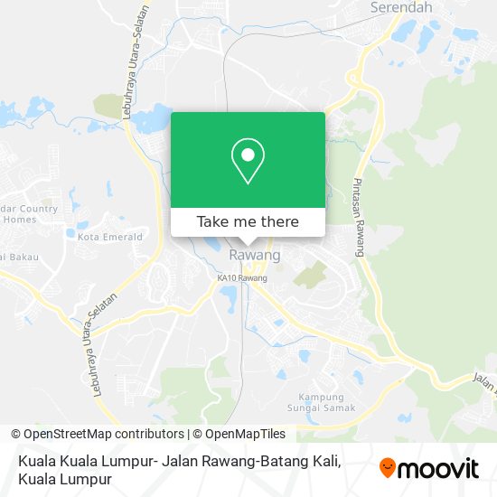 Kuala Kuala Lumpur- Jalan Rawang-Batang Kali map