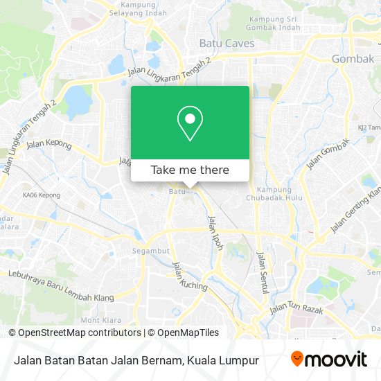 Jalan Batan Batan Jalan Bernam map