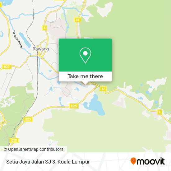 Setia Jaya Jalan SJ 3 map
