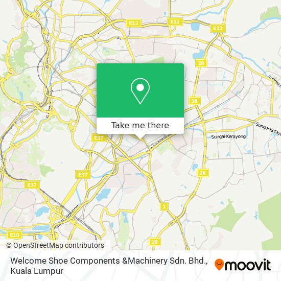 Welcome Shoe Components &Machinery Sdn. Bhd. map