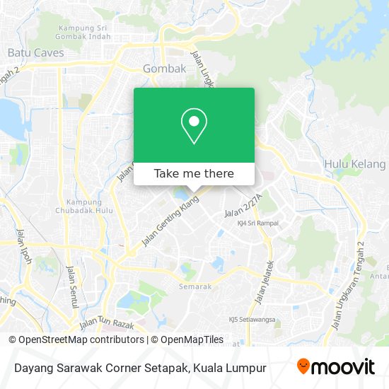 Dayang Sarawak Corner Setapak map
