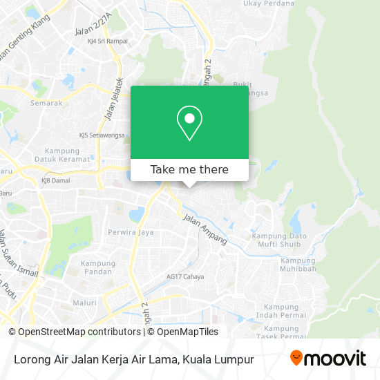 Peta Lorong Air Jalan Kerja Air Lama