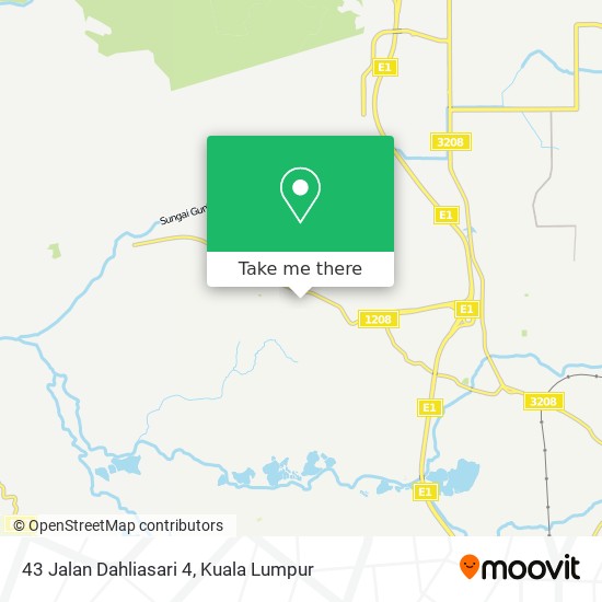 Peta 43 Jalan Dahliasari 4