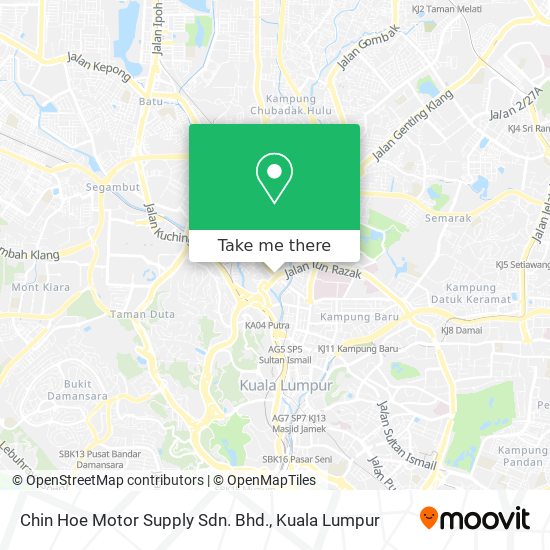 Chin Hoe Motor Supply Sdn. Bhd. map