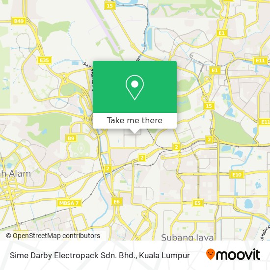 Sime Darby Electropack Sdn. Bhd. map