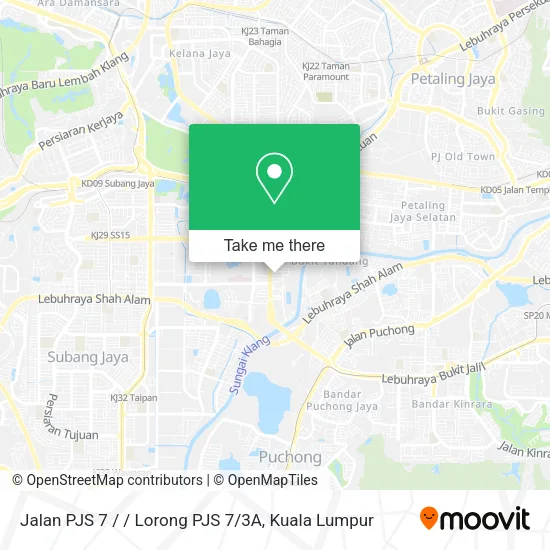 Jalan PJS 7 / / Lorong PJS 7 / 3A map