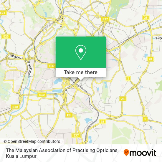 The Malaysian Association of Practising Opticians map