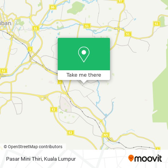 Pasar Mini Thiri map