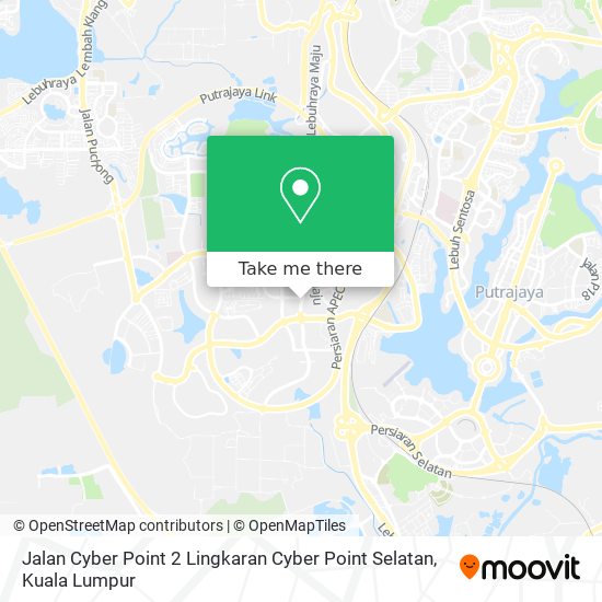 Jalan Cyber Point 2 Lingkaran Cyber Point Selatan map