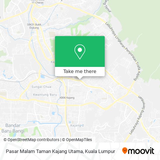 Peta Pasar Malam Taman Kajang Utama