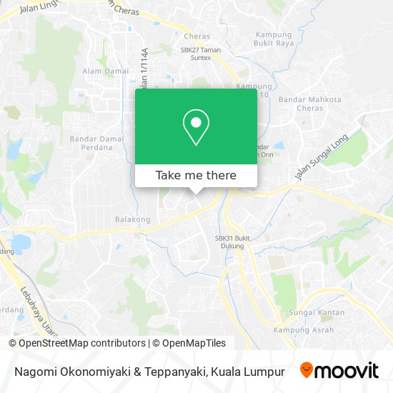 Nagomi Okonomiyaki & Teppanyaki map