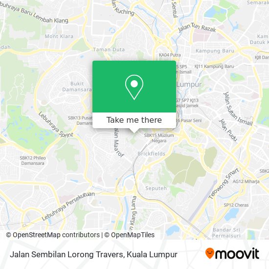 Peta Jalan Sembilan Lorong Travers