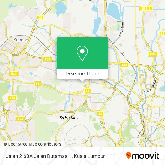 Jalan 2 60A Jalan Dutamas 1 map