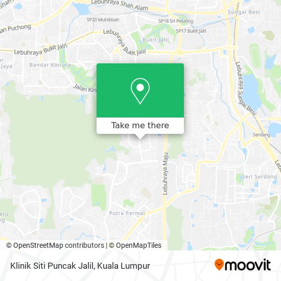 Peta Klinik Siti Puncak Jalil