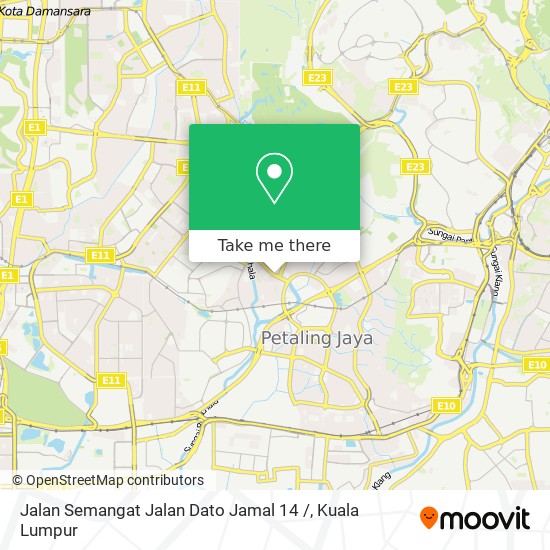 Jalan Semangat Jalan Dato Jamal 14 / map