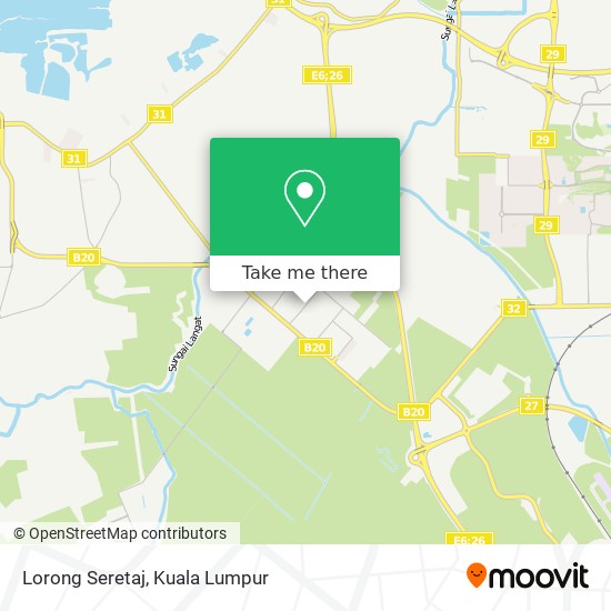 Lorong Seretaj map