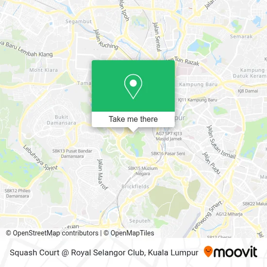 Squash Court @ Royal Selangor Club map