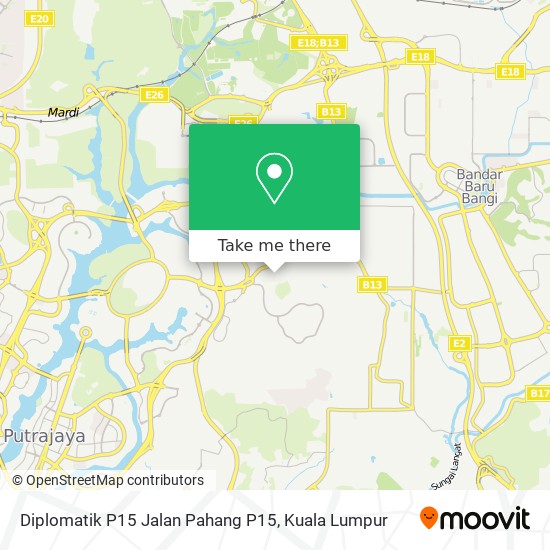 Diplomatik P15 Jalan Pahang P15 map